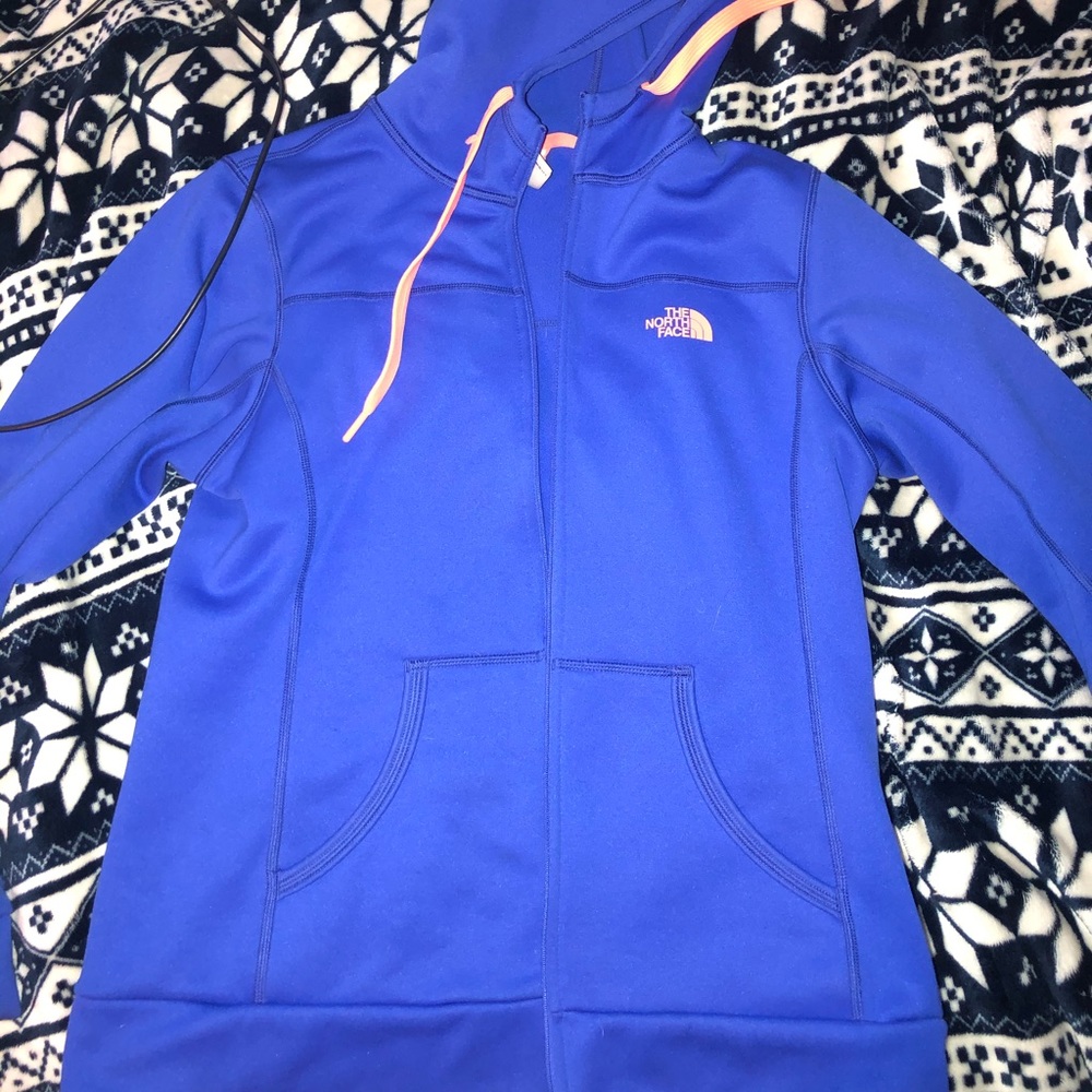 The north face zip up jacket